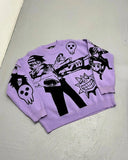 Poshoot Christmas Thanksgiving Gifts  Y2K Anime Knitted Sweater