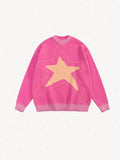 Poshoot Christmas Thanksgiving Gifts  Y2K Star Distressed Sweater