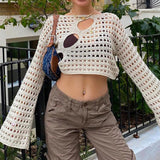 Poshoot Yvonne Crop Knit Sweater