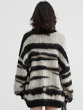 Poshoot Christmas Thanksgiving Gifts  Zebra Knitted Sweater