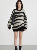 Poshoot Christmas Thanksgiving Gifts  Zebra Knitted Sweater