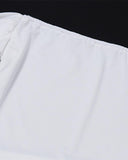 Poshoot-Oblique Open-Shoulder High Split Skirt Coord Set