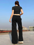 Poshoot Straight Leg Pocket Cargo Pants