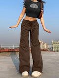 Poshoot Straight Leg Pocket Cargo Pants