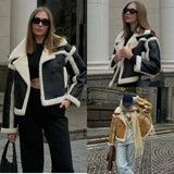 Poshoot outfit Women's Wear Autumn/Winter New Product Blended Long Sleeve Collar Warm Coat Cotton Jacket 2024