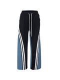 Poshoot Vintage Retro Contrast Stripe Sweatpants