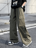 Poshoot Buttoned Pocket Patch Cargo Pants