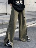 Poshoot Buttoned Pocket Patch Cargo Pants