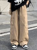 Poshoot Buttoned Pocket Patch Cargo Pants