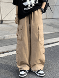 Poshoot Buttoned Pocket Patch Cargo Pants