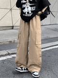 Poshoot Buttoned Pocket Patch Cargo Pants