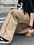 Poshoot Buttoned Pocket Patch Cargo Pants