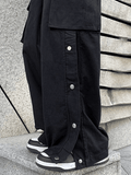 Poshoot Buttoned Pocket Patch Cargo Pants