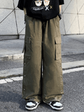 Poshoot Buttoned Pocket Patch Cargo Pants