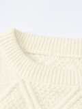 Poshoot Cable Knit Cropped Sweater  Christmas Gifts