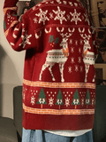 Poshoot Christmas Deer Crew Neck Sweater  Christmas Gifts