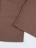 Poshoot Corduroy Straight Leg Pants