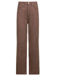 Poshoot Corduroy Straight Leg Pants