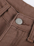 Poshoot Corduroy Straight Leg Pants