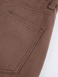 Poshoot Corduroy Straight Leg Pants