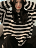 Poshoot Cozy Striped Pullover Sweater  Christmas Gifts