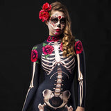 Poshoot Gothic Jumpsuits Women Clothes Punk Slim High waist Skull Halloween Bodysuit Streetweawr Hip Hop 2024 Jumpsuit Femme Funny Pants