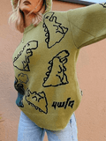 Poshoot Dinosaur Crew Knit Sweater  Christmas Gifts