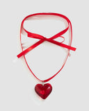 Poshoot-Heart Mould Wrap Silk Necklace