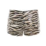 Poshoot nye outfits party outfits Fashion Leopard Hottie Sequin Women’s Short Sexy Hotsweet Trendy Chic Street Style Pants