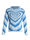 Poshoot Heart Jacquard Argyle Jumper Sweater  Christmas Gifts