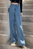 Poshoot High Waist Baggy Boyfriend Jeans