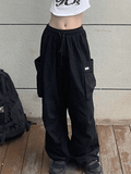 Poshoot High Waist Pocket Cargo Pants