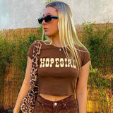 Poshoot Hope Girl Vintage Crop Top