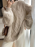 Poshoot Oversize Textured Knit Sweater