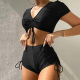 Poshoot Summer Swimwear Bikinis Two Pieces Set Swimsuit Women Sexy Bathing Suit Beachwear Bikini Swim Female Swimwear Vacation Outfits