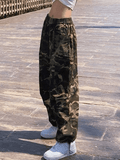 Poshoot Loose Fit Camo Cargo Pants