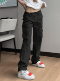 Poshoot Low Waist Baggy Parachute Cargo Pants