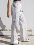 Poshoot Low Waist Y2K Straight Leg Pants