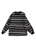 Poshoot Men's Pocket Striped Knit Sweater  Christmas Gifts