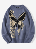 Poshoot Butterfly Jacquard Sweater  Christmas Gifts