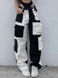 Poshoot Patchwork Corduroy Cargo Pants