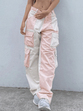 Poshoot Patchwork Corduroy Cargo Pants