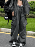 Poshoot Punk Ruched Baggy Cargo Pants