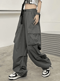 Poshoot Ruched Pocket Baggy Cargo Pants