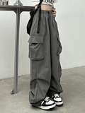 Poshoot Ruched Pocket Baggy Cargo Pants