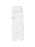 Poshoot See Through Lace Midi Skirt