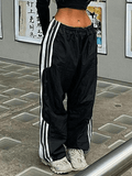 Poshoot Side Stripe Casual Baggy Pants