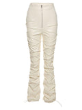 Poshoot Stacked Pu Leather Pants