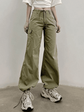 Poshoot Straight Leg Pocket Cargo Pants