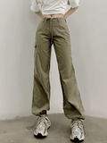 Poshoot Straight Leg Pocket Cargo Pants